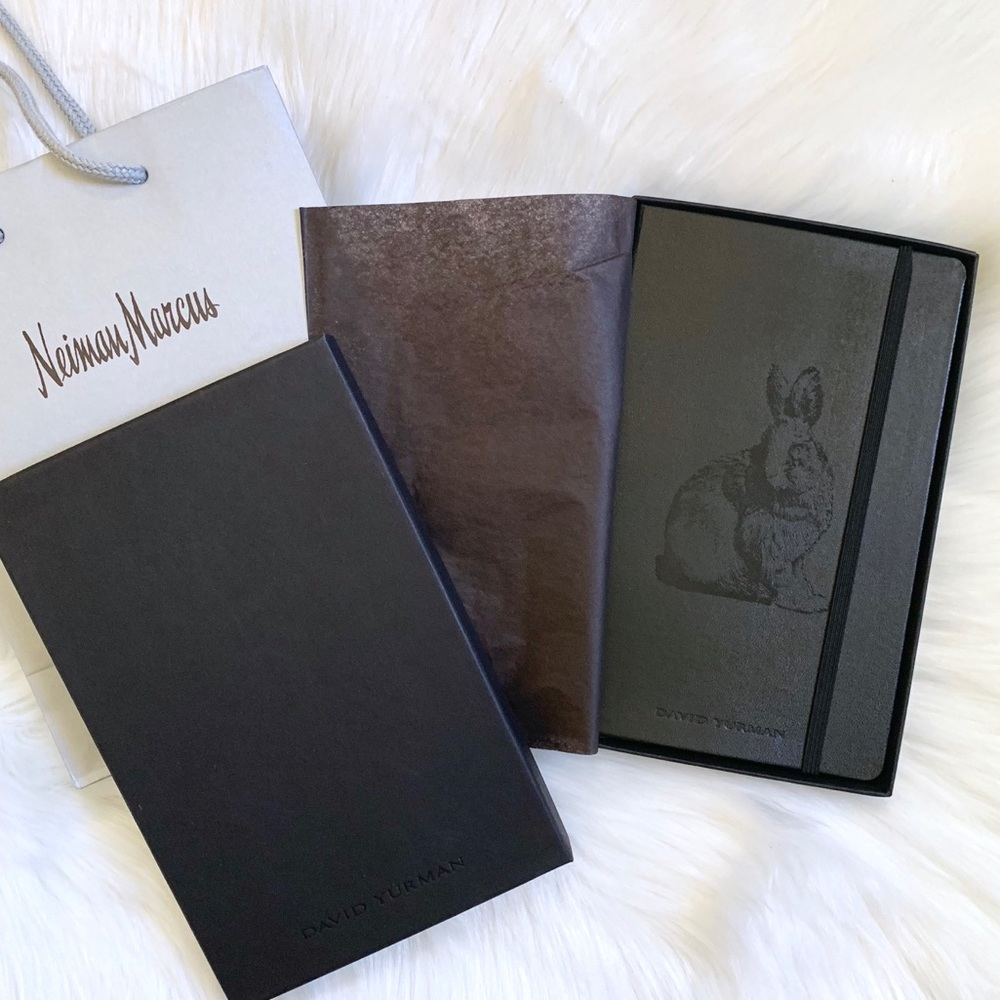 David Yurman Black Leather Notebook
